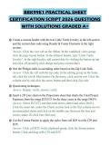 BBK99E1 PRACTICAL SHEET&NewLine;CERTIFICATION SCRIPT 2026 QUESTIONS&NewLine;WITH SOLUTIONS GRADED A&plus;