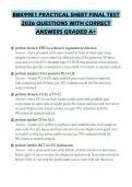 BBK99E1 PRACTICAL SHEET FINAL TEST&NewLine;2026 QUESTIONS WITH CORRECT&NewLine;ANSWERS GRADED A&plus;