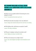 BC OWNER BUILDER ACTUAL EXAM &NewLine;PAPER 2026 QUESTIONS WITH SOLUTIONS &NewLine;GRADED A&plus;