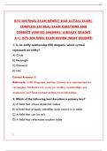 ISYS 209 FINAL EXAM NEWEST 2026 ACTUAL EXAM &ndash; COMPLETE STUDY GUIDE & VERIFIED QUESTIONS