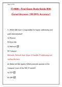 IT 4400 COMPLETE COURSE GUIDE&colon; NETWORK SECURITY & INFRASTRUCTURE ESSENTIALS