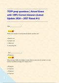 TCFP prep questions &vert; Actual Exam with 100&percnt; Correct Answers &lpar;Latest Update 2026 &ndash; 2027 Rated A&plus;&rpar;&NewLine;&NewLine;