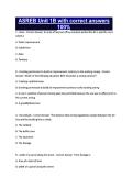 ASREB Unit 1B with correct answers 100&percnt;