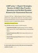 LSAT prep 1 &vert; Expert Strategies&comma; Review of &lpar;260&plus;&rpar; Key Practice Questions and Verified Detailed Answers&semi; for Guaranteed Success&NewLine;&NewLine;