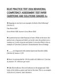 BCAT PRACTICE TEST 2026 BEHAVIORAL &NewLine;COMPETENCY ASSESSMENT TEST PAPER &NewLine;QUESTIONS AND SOLUTIONS GRADED A&plus;