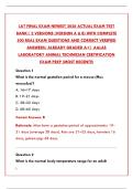 LAT FINAL EXAM NEWEST 2026 ACTUAL EXAM TEST BANK &vert; COMPLETE PRACTICE QUESTIONS & ANSWERS