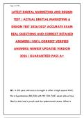 LATEST DIGITAL MARKETING AND DESIGN TEST 2026&colon; STRATEGIES&comma; TRENDS & CREATIVE SKILLS