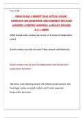 LMSW EXAM 3 NEWEST 2025 ACTUAL EXAM &vert; FULL PRACTICE TEST & ANSWERS