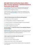 EPA 608 HVAC Certification Exam 2026 &vert; 200&plus; Practice Questions&comma; Verified Answers & Rationales Study Guide