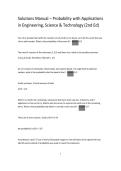 Testbank & Solutions Manual &ndash; Probability with Applications in Engineering&comma; Science & Technology &lpar;2nd Ed&rpar; &vert; Mathew & Davis&NewLine;&NewLine;