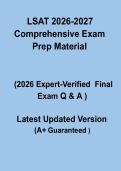 LSAT 2026&ndash;2027 Comprehensive Exam Prep Material &ndash; Full Study Guide&comma; Practice Tests & Answers &lpar;Law School Admission Test PDF&rpar;