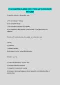 HVAC ELECTRICAL ESCO QUESTIONS WITH ACCURATE ANSWERS