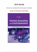Test Bank for Forensic Accounting and Fraud Examination 3rd Edition by Mary-Jo Kranacher&comma; Richard Riley&comma; Chapter 1-16  &vert; All Chapters