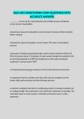 ESCO AIR CONDITIONING EXAM QUESTIONS WITH ACCURATE ANSWERS