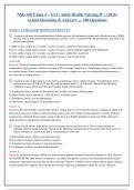 NSG 430 Exam 4 GCU Adult Health Nursing II&colon; Comprehensive Clinical Reasoning Questions with Rationales