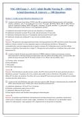 NSG 430 Exam 3 GCU Adult Health Nursing II&colon; Comprehensive Clinical Reasoning Questions with Rationales
