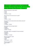 EDELMAN UNDERSTANDING ULTRASOUND&NewLine;PHYSICS testbank Questions and Answers &vert;&NewLine;2026 Ultimate Final Review &vert; Grade A&plus;&NewLine;