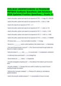 EDELMAN UNDERSTANDING ULTRASOUND&NewLine;PHYSICS testbank Questions and Answers &vert;&NewLine;2026 Updated Practice Questions &vert; Grade A&plus;