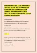 NBRC TMC PRACTICE EXAM PREP NEWEST &NewLine;2026&sol;2027 ACTUAL EXAM COMPLETE 400 &NewLine;QUESTIONS AND CORRECT DETAILED &NewLine;ANSWERS &lpar;VERIFIED ANSWERS&rpar; WITH &NewLine;DETAILED RATIONALE S &vert;ALREADY GRADED &NewLine;A&plus;&vert;BRAND NEW VERSION 