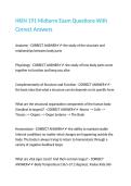 HKIN 191 Midterm Exam Questions With Correct Answers