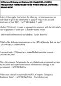 HIPAA and Privacy Act Training &lpar;1&period;5 hrs&rpar; &lpar;DHA-US001&rpar; &vert; FREQUENTLY TESTED QUESTIONS WITH CORRECT ANSWERS &vert; BRAND NEW&excl;&NewLine;&NewLine;
