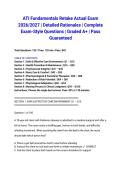 ATI Fundamentals Retake Actual Exam 2026&sol;2027 &vert; Detailed Rationales &vert; Complete Exam-Style Questions &vert; Graded A&plus; &vert; Pass Guaranteed