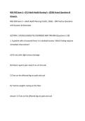 NSG 430 Exam 3 &ndash; GCU Adult Health Nursing II &ndash; &lpar;2026&rpar; Actual Questions & Answers&period;