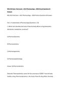 NSG 318 Exam final exam &ndash; GCU Pharmacology &ndash; 2026 Actual Questions & Answers