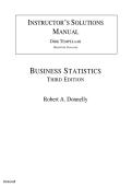 Business Statistics TestBank 3rd Edition Questions And Verified Rationalised Answers&comma;100&percnt; Guarantee Pass&period;All Chapters Included Rated A&plus;&period;