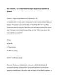 NSG 430 Exam 1 &ndash; GCU Adult Health Nursing II &ndash; &lpar;2026&rpar; Actual Questions & Answers
