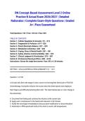 RN Concept-Based Assessment Level 2 Online Practice B Actual Exam 2026&sol;2027 &vert; Detailed Rationales &vert; Complete Exam-Style Questions &vert; Graded A&plus; &vert; Pass Guaranteed