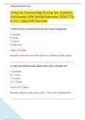 Endocrine Pharmacology Nursing Test  Questions &NewLine;And Answers With Verified Rationales 2026&sol;27 Qs &NewLine;& Ans &vert; Digital Pdf Download