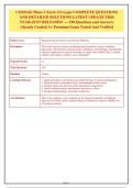 COMSAE Phase 1 Form 113 Exam &vert; 190 Questions with Detailed Solutions &vert; Latest Update &vert; Just Released