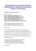  NURS 5366 Module 5 Quiz Actual Exam 2026&sol;2027 &vert; Detailed Rationales &vert; Complete Exam-Style Questions &vert; Graded A&plus; &vert; Pass Guaranteed