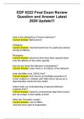 EDF 6222 Final Exam Review&NewLine;Question and Answer Latest&NewLine;2026 Update&excl;&excl;&excl;