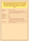 Florida Nursing Home Administrator Exam &lpar;FL NHA&rpar; Practice Test Bank &vert;  Latest Real Exam Questions & Correct Answers &vert; 2026&sol;2027 Review &vert; FL NHA Latest Exam Practice Test Bank &lpar;189 Q&As&rpar; &vert; Already Graded A&plus;