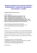  Michigan Jurisprudence Exam Actual Exam 2026&sol;2027 &vert; Detailed Rationales &vert; Complete Exam-Style Questions &vert; Pass Guaranteed &ndash; A&plus; Graded
