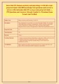 BIOL 251 Human Anatomy & Physiology I with Lab &vert; 378 Exam Prep Questions with Correct Answers & Rationales &lpar;2026 Update&rpar; &vert; Test Bank