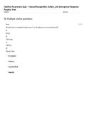 HazMat Awareness Quiz &ndash; Hazard Recognition&comma; Safety&comma; and Emergency Response Practice Test
