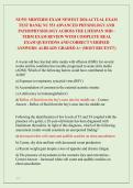 NU551 MIDTERM EXAM NEWEST 2026 ACTUAL EXAM &NewLine;TEST BANK&vert; NU 551 ADVANCED PHYSIOLOGY AND &NewLine;PATHOPHYSIOLOGY ACROSS THE LIFESPAN MID &NewLine;TERM EXAM REVIEW WITH COMPLETE REAL &NewLine;EXAM QUESTIONS AND CORRECT VERIFIED &NewLine;ANSWERS&sol; ALREADY GRADED A&plus; &lpar;MOST RECENT&excl;&excl;&rpar; 