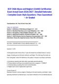 DCF Child Abuse and Neglect &lpar;CAAN&rpar; Certification Exam Actual Exam 2026&sol;2027 &vert; Detailed Rationales &vert; Complete Exam-Style Questions &vert; Pass Guaranteed &ndash; A&plus; Graded