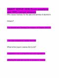 SMART SERVE 2026&vert; Exam questions and 100&percnt; correct answers