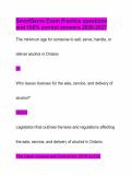 SmartServe Exam Practice questions and 100&percnt; correct answers 2026-2027