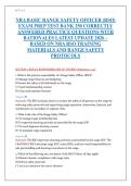 NRA Basic Range Safety Officer &lpar;RSO&rpar; Exam Prep &vert; 250 Correctly Answered Practice Questions with Rationales &vert; Latest Update 2026 &vert; Based on NRA RSO Training Materials and Range Safety Protocols