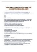 CPAN PRACTICE EXAM 1 QUESTIONS AND CORRECT ANSWERS 2026-2027&excl;&excl;