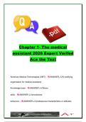 Chapter 1 Medical Assistant Study Guide &vert; 250&plus; Medical Assisting Exam Questions and Answers on CMA Certification&comma; Clinical Skills&comma; Administrative Duties & Professionalism