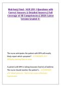 Med-Surg Final - NUR 201 I Questions with &NewLine;Correct Answers & Detailed Answers &vert; Full &NewLine;Coverage of All Competencies &vert; 2026 Latest &NewLine;Version Graded A&plus;