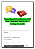 Travel Agent Final Review 2026 Complete Exam Study Guide &vert; 300&plus; Travel Industry Questions and Answers on Airlines&comma; CRS&sol;GDS Systems&comma; Travel Marketing&comma; Tours&comma; Passports & Customer Service