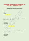 Champions Real Estate Finance Practice Exam Questions with &NewLine;Verified Answers 2026&sol;2027 New Update 