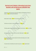 Electrical Level 2 Module 1 Alternating Current Exam &NewLine;Questions with Verified Answers 2026&sol;2027 New &NewLine;Update